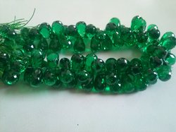 Manufacturers Exporters and Wholesale Suppliers of Drops Necklace Synthetic Emerald Jaipur Rajasthan